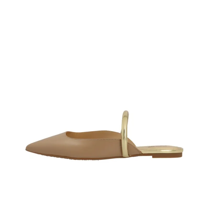 MICHAEL KORS KORS Jessa Wrap-toe Slippers Women's Beige-0