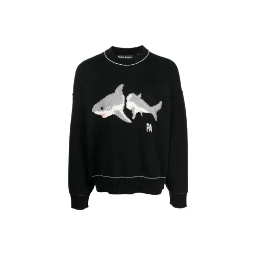 PALM ANGELS Shark Wool Knit Sweater 