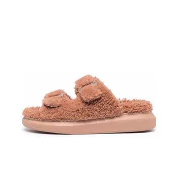 Alexander McQueen Oversized Hybrid Slides Sherling Pink Women's