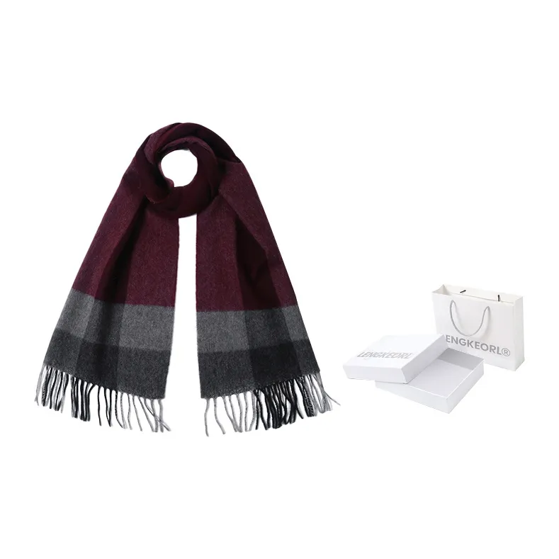 LENGKEORL Knit Scarves Men-6
