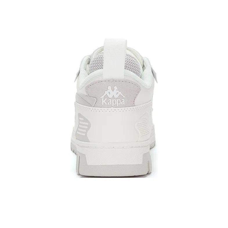Kappa Warm Slip-Resistant Low-Top Skateboard Shoes Unisex White Gray-5