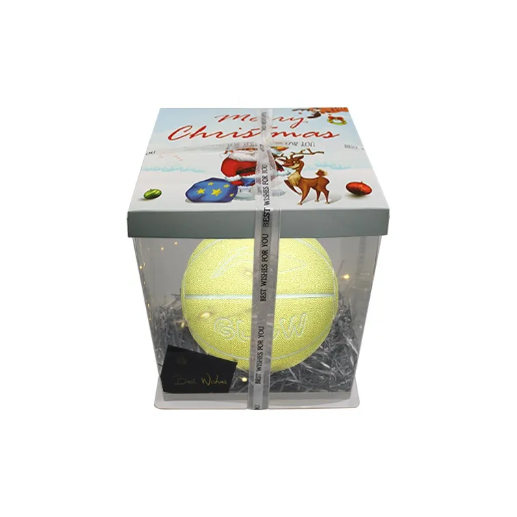 LiNing Badfive PU Basketball Yellow Size 7 Ball Glow in The Dark Training Unisex-22