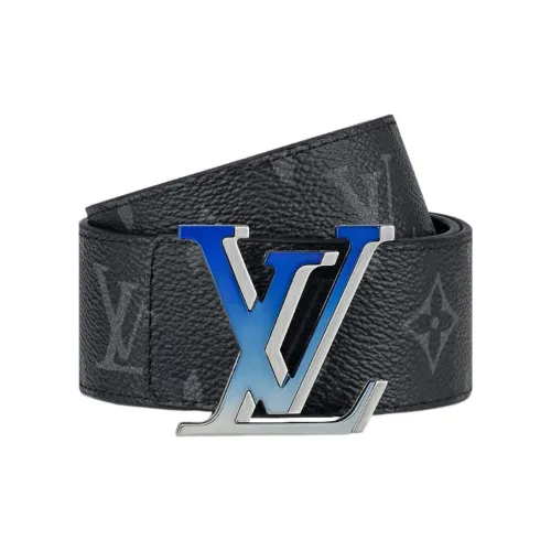 LOUIS VUITTON Leather Belts Men Black