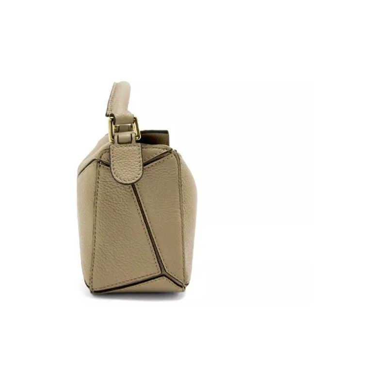 LOEWE Puzzle Soft Grained Cow Leather Shoulder Bag Crossbody Bag Handbag Mini Women's Daylily Green-2