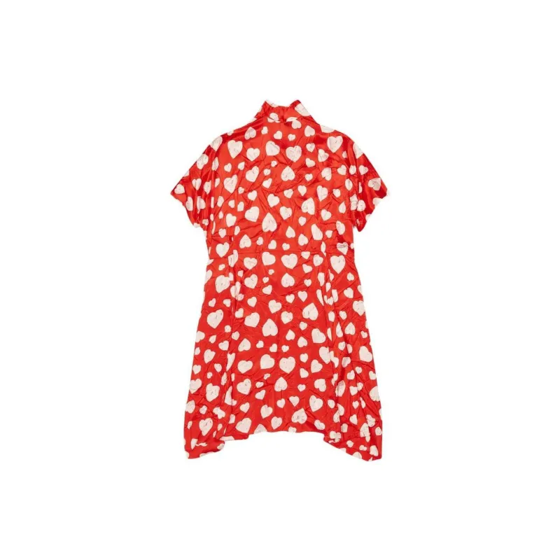 Balenciaga FW22 Short-Sleeved Dresses Women's Red-1
