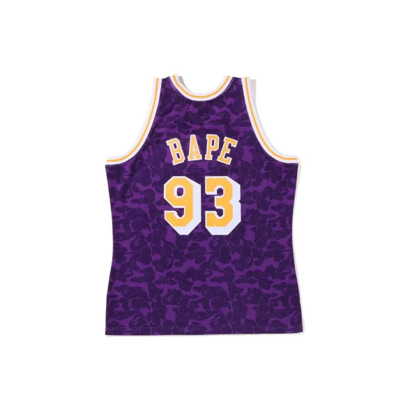 Bape X Mitchell & Ness Los Angeles Lakers Jersey-1