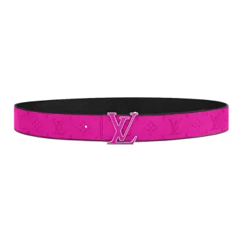 LOUIS VUITTON Letter Print Minimalist Style Fashion Trend Smooth Buckle Men's Width 4cm