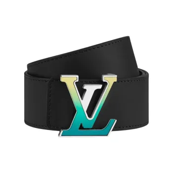 LOUIS VUITTON Leather Belts Men's Width 4cm