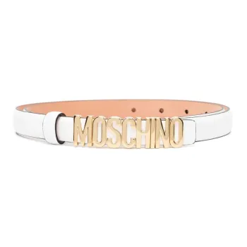 MOSCHINO Lettering Logo Buckle Belt