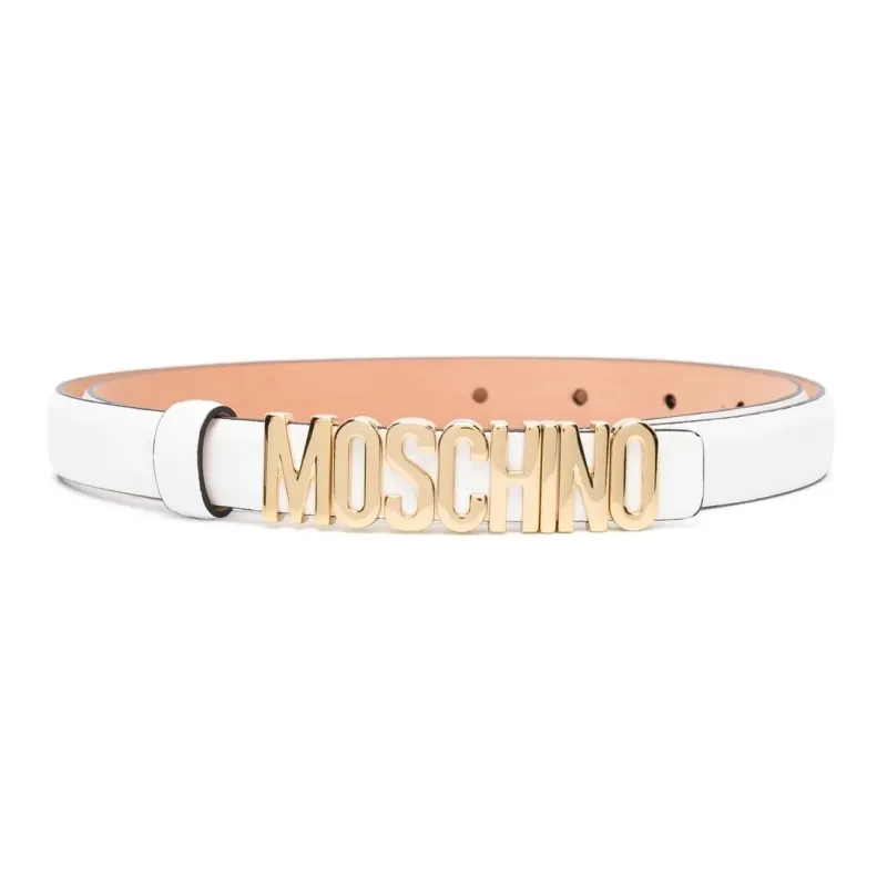 MOSCHINO Lettering Logo Buckle Belt-0