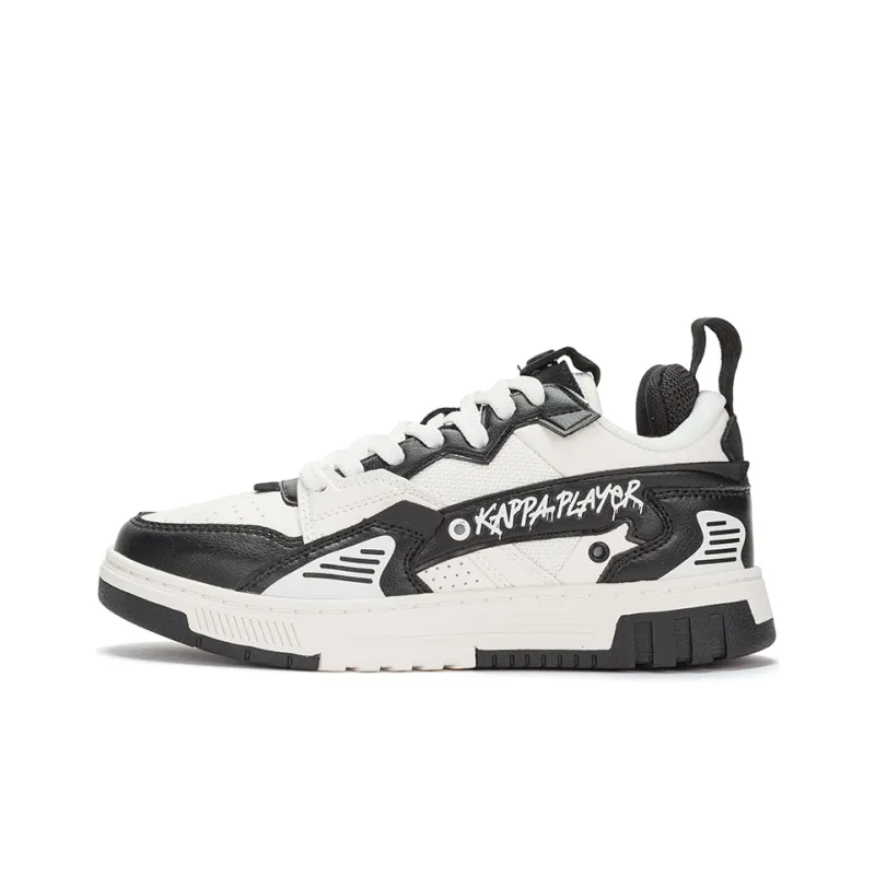 Kappa Low Top Skateboard Shoes Unisex Black White-0