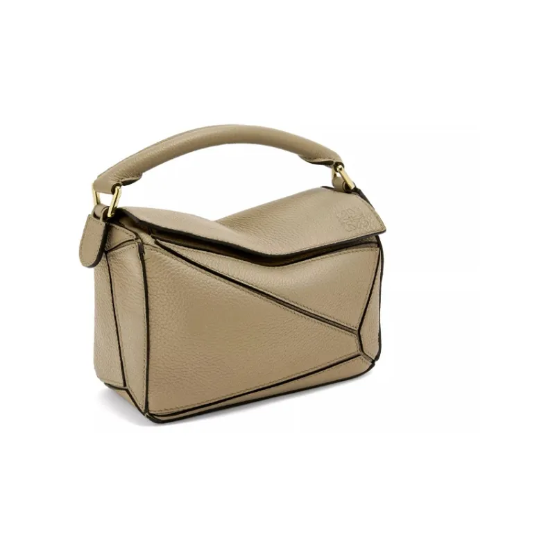 LOEWE Puzzle Soft Grained Cow Leather Shoulder Bag Crossbody Bag Handbag Mini Women's Daylily Green-1