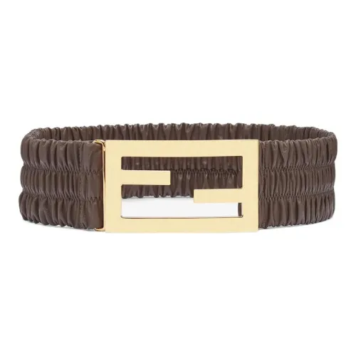 FENDI Leather Belt Women's Brown