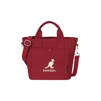 KANGOL Canvas Dumpling Bag Canvas Bag Crossbody Handbag Medium Size Unisex Red/Black/White