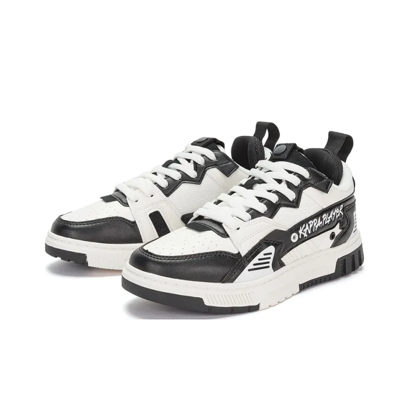 Kappa Low Top Skateboard Shoes Unisex Black White-3