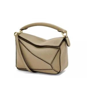 LOEWE Puzzle Soft Grained Cow Leather Shoulder Bag Crossbody Bag Handbag Mini Women's Daylily Green