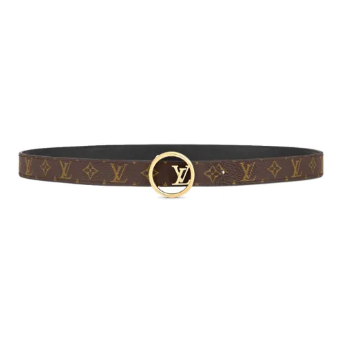 LOUIS VUITTON Leather Belts Women's Brown