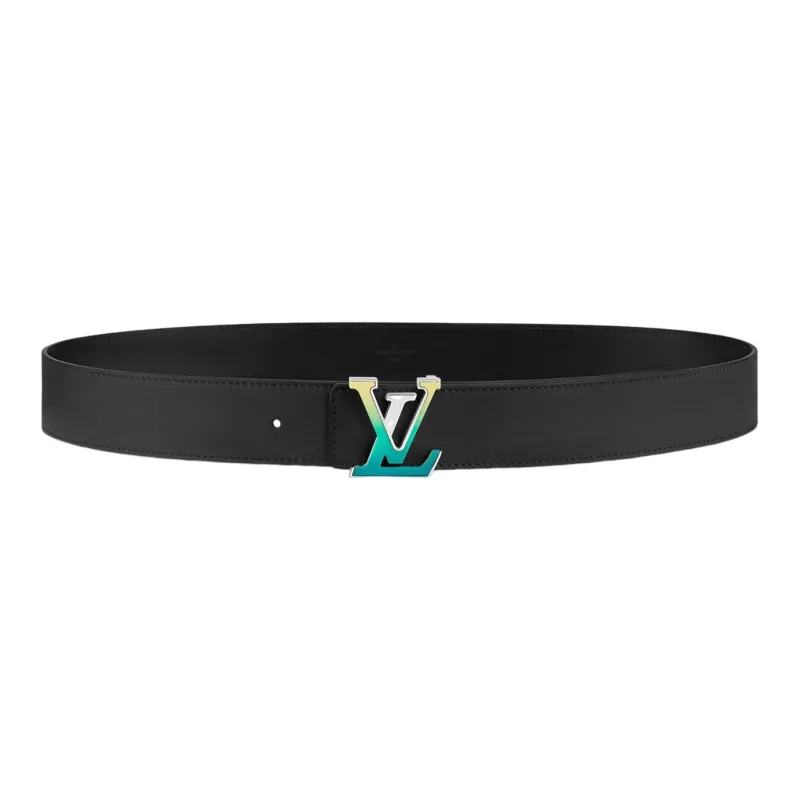 LOUIS VUITTON Light Leather Belts Men's Width 4cm-1