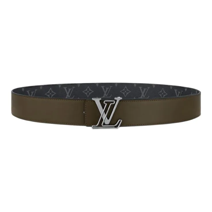 LOUIS VUITTON Double Sided Minimalist Style Casual Fashion Versatile Smooth Buckle Men's Width  4cm-1