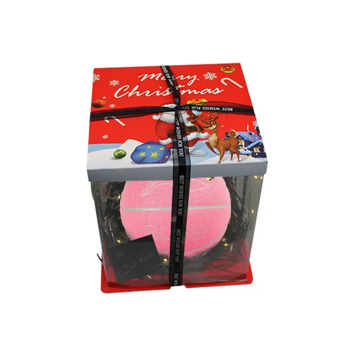 LiNing Badfive PU Basketball Pink Size 7 Glow In The Dark Unisex-30
