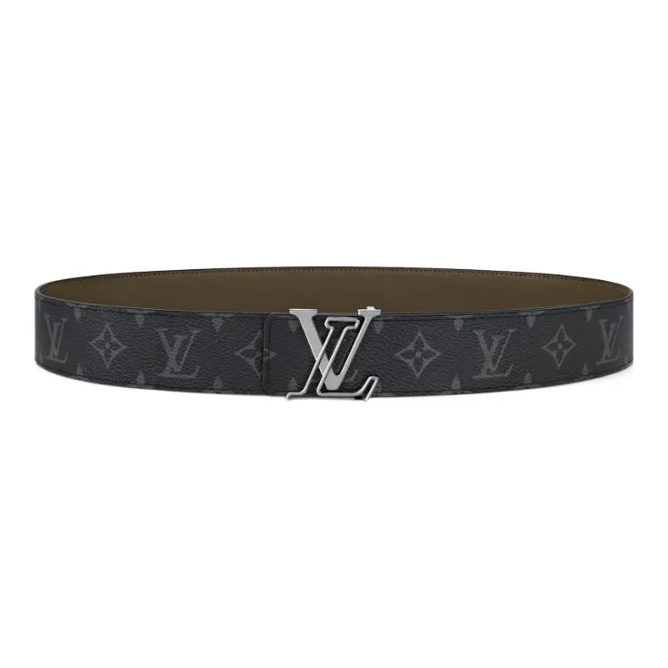 LOUIS VUITTON Double Sided Minimalist Style Casual Fashion Versatile Smooth Buckle Men's Width  4cm-0