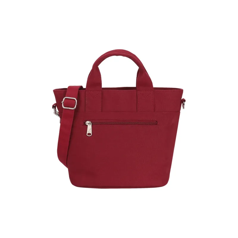 KANGOL Canvas Dumpling Bag Canvas Bag Crossbody Handbag Medium Size Unisex Red/Black/White-4