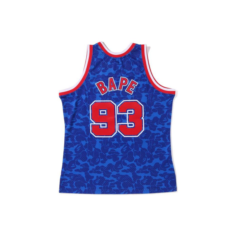 A BATHING APE X Mitchell & Ness New Jersey Nets Jersey - POIZON