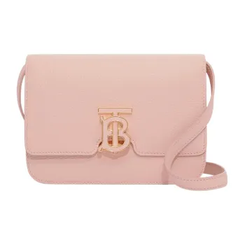 Burberry Lola Lola Bag Calfskin Shoulder Bag Crossbody Bag Small Size Women's Pink