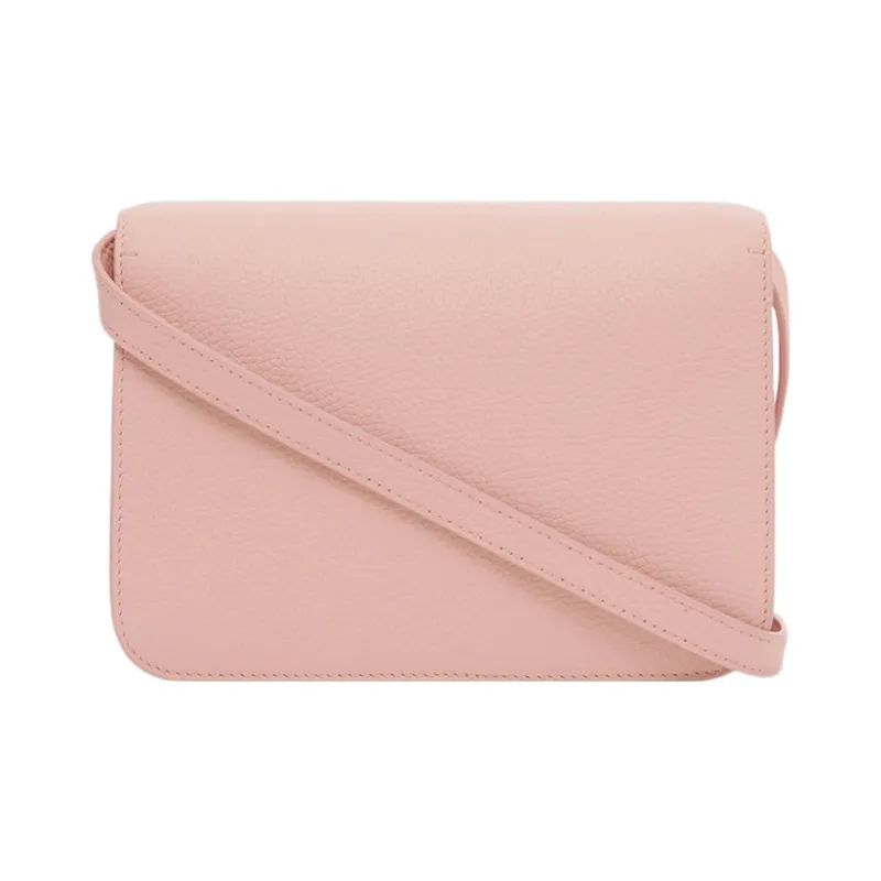 Burberry Lola Lola Bag Calfskin Shoulder Bag Crossbody Bag Small Size Women's Pink-3