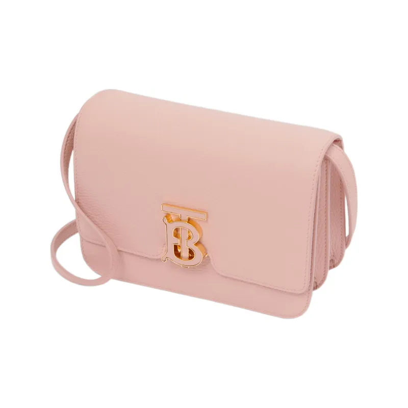 Burberry Lola Lola Bag Calfskin Shoulder Bag Crossbody Bag Small Size Women's Pink-1