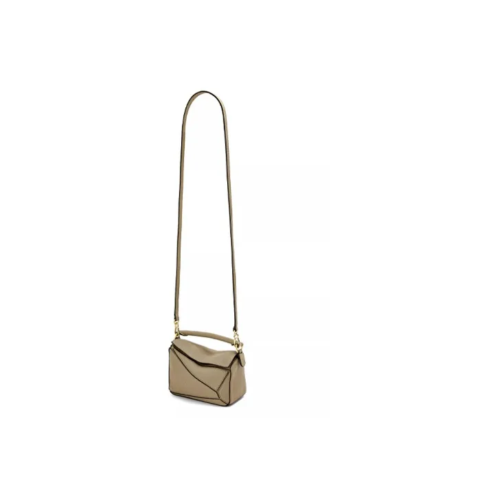 LOEWE Puzzle Soft Grained Cow Leather Shoulder Bag Crossbody Bag Handbag Mini Women's Daylily Green-4