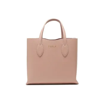 Furla Leather Tote Bag Shopping Bag Shoulder Bag Handbag Women's Pink