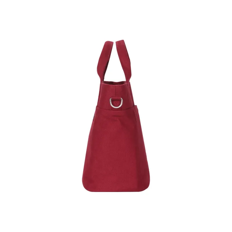 KANGOL Canvas Dumpling Bag Canvas Bag Crossbody Handbag Medium Size Unisex Red/Black/White-3