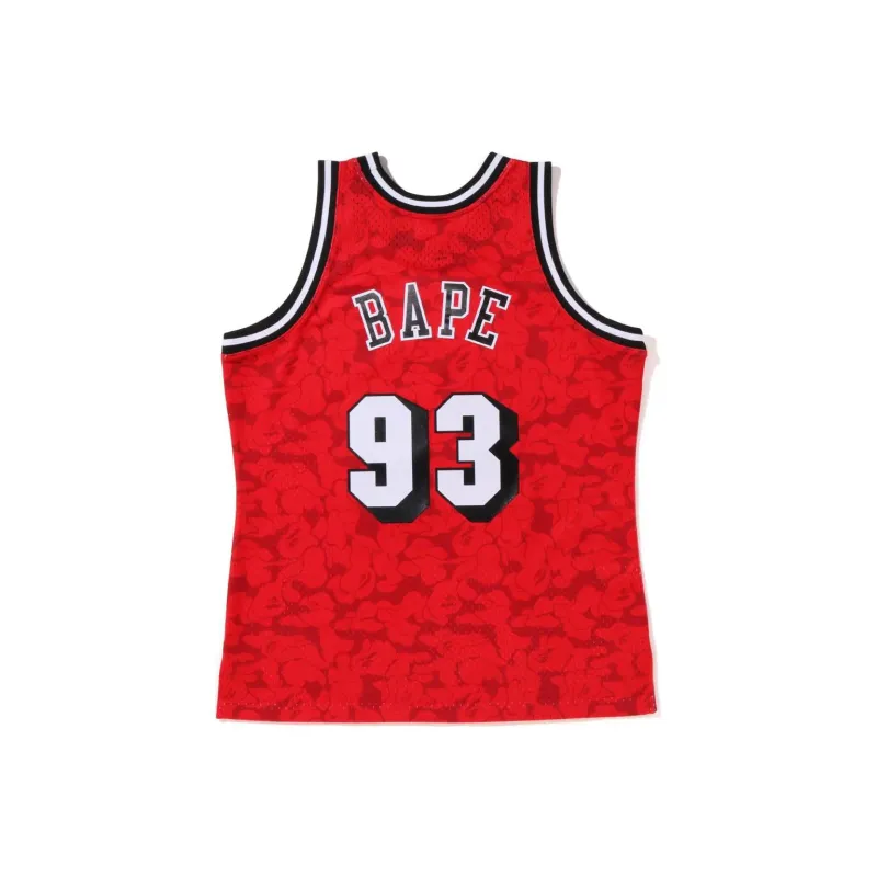 Bape X Mitchell & Ness Miami Heat Jersey-4