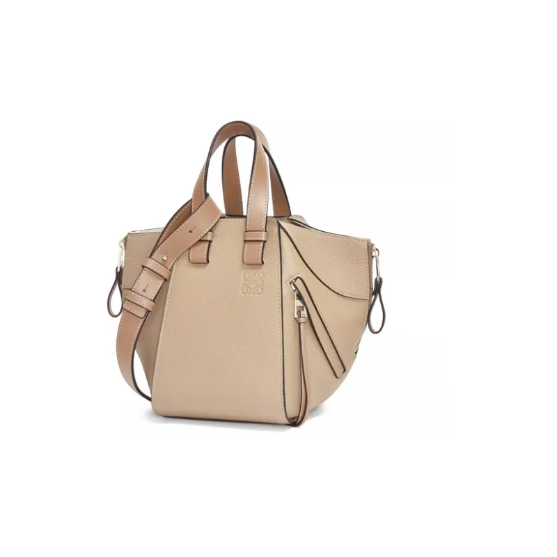 LOEWE Hammock Soft Grain Cow Leather Shoulder Bag, Crossbody Bag, Handbag Women's Sand-1