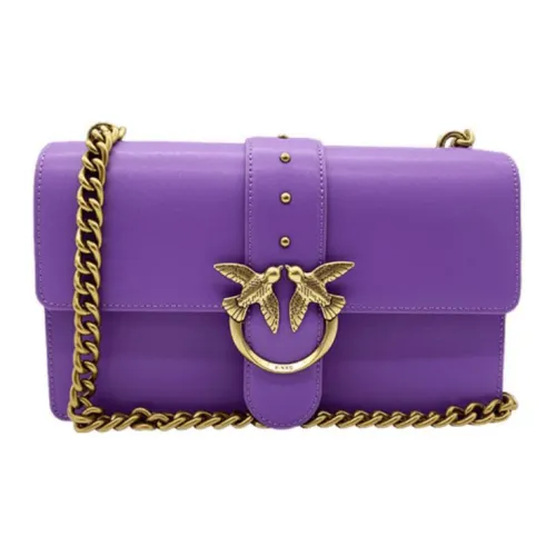 PINKO SIMPLY Cow Leather Bird Bag Swan Bag Crossbody Bag Shoulder Bag Women's Purple