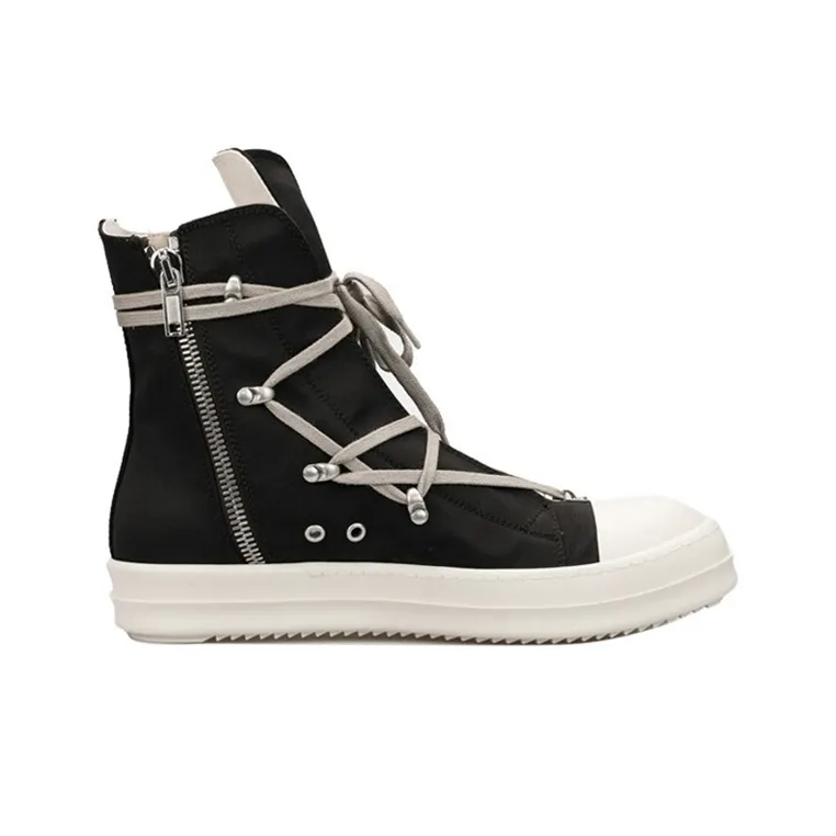 Rick Owens DRKSHDW Strobe Cotton Denim Hexa High Black Milk Women's-1