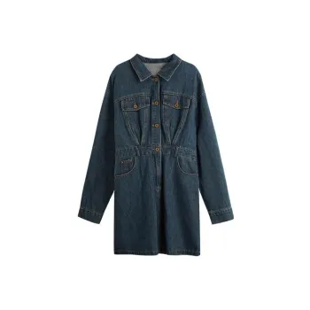 Olrain Dress Women's Denim Blue
