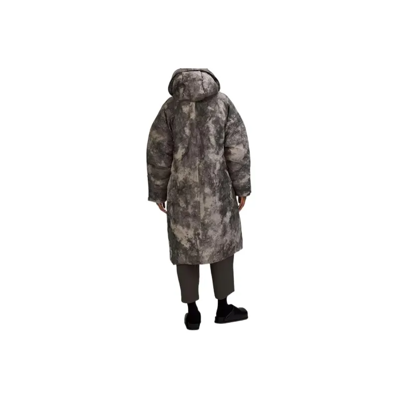 Lululemon LAB Jacquard Series Down Jacket Women's Phantom Jacquard Brown-1