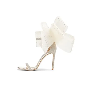 Jimmy Choo Aveline 100mm Bow embellished Sandals