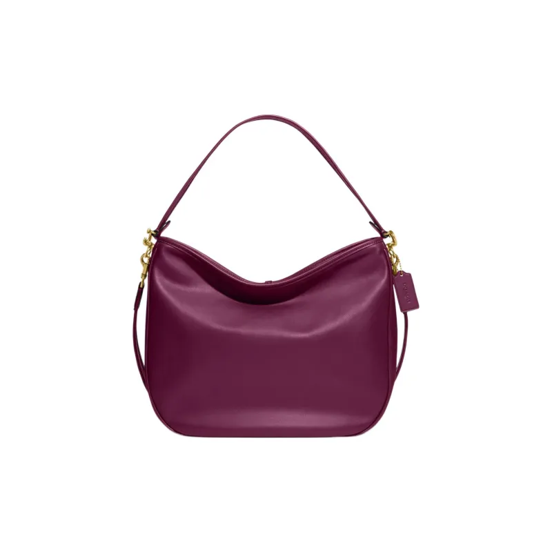 COACH Soft Tabby Cow Leather Shoulder Bag, Handbag, Shoulder Bag Tubas Women's Deep Berry-0