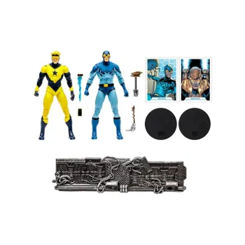 McFARLANE DC Joint 7 Inches Blue Beetle Gold Avant Garde Double Set Action Figures