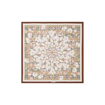 Burberry Silk Scarves Women's Khaki