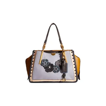 COACH Dreamer Leather Handbag, Shoulder Bag, Crossbody Bag Large Size Women's Dusty Blue