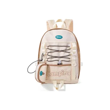 Sound For Life Oxford Laptop Backpack Large Size Women's Ecru