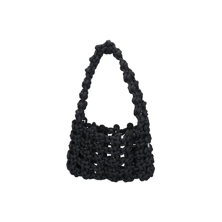KARA Nylon Shoulder Bag Handbag Women's Black-1