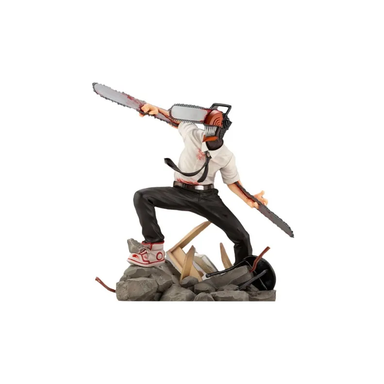 SHOUWU 1 8 Suwa 1/8 Artfx J Chainsaw Man, Denji Scale Figures 20.5cm-0
