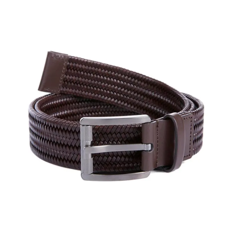 FERRAGAMO Trendy Classic Elegant Pin Buckle Belt Men's Coffee Width: 3.5cm-1