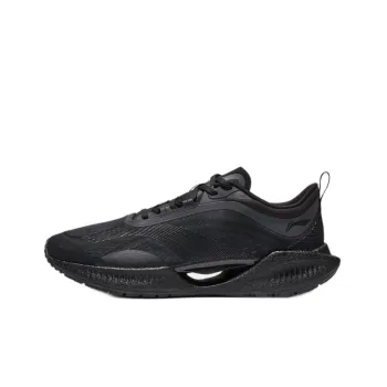 LiNing Super Light 19 Cushioning Anti Slip And Wear Resistant Reflective Low Top Running Shoes Men's Black