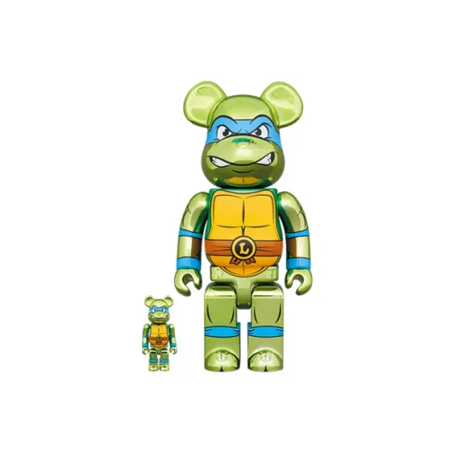 BE@RBRICK X Teenage Mutant Ninja Turtles Leonardo Chrome Ver.